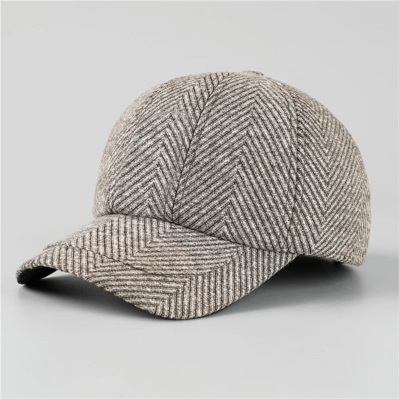 Autumn Thick Warm Men Winter Baseball Cap With Ear Flaps