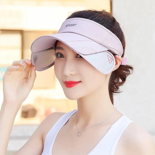 Summer Outdoor Visor Cap Unisex – Wide Brim Sun Protection Sports Hat
