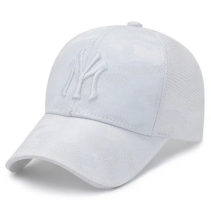 Camouflage Embroidery Baseball Cap – Men's Breathable Mesh Hat