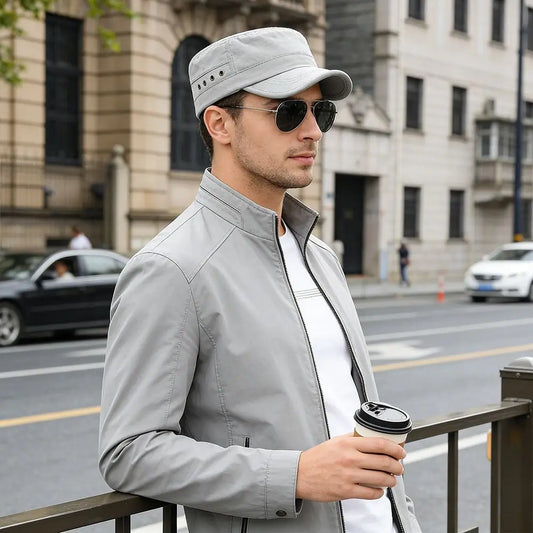 Anti-UV Fishing Hat Breathable Retro Outdoor Sunscreen Casual Peaked Cap