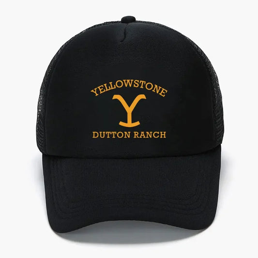 Classic Yellowstone Dutton Ranch Foam Trucker Cap Unisex Adjustable Mesh Dad Hat Sun Sports Visor Cap