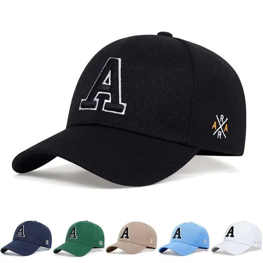 Unisex Letter A Embroidery Baseball Cap – Adjustable Casual Sun Hat Spring Autumn
