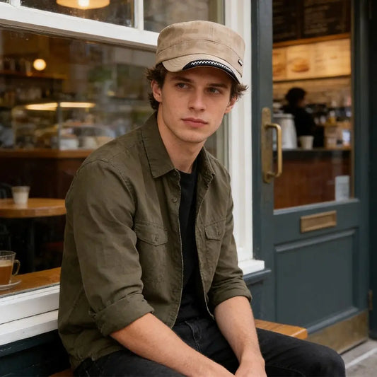 Anti-UV Casual Retro Outdoor Sunscreen Cotton Flat Top Hat