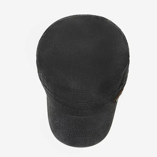 Anti-UV Fishing Hat Casual Retro Outdoor Sunscreen Cotton Flat Top Hat