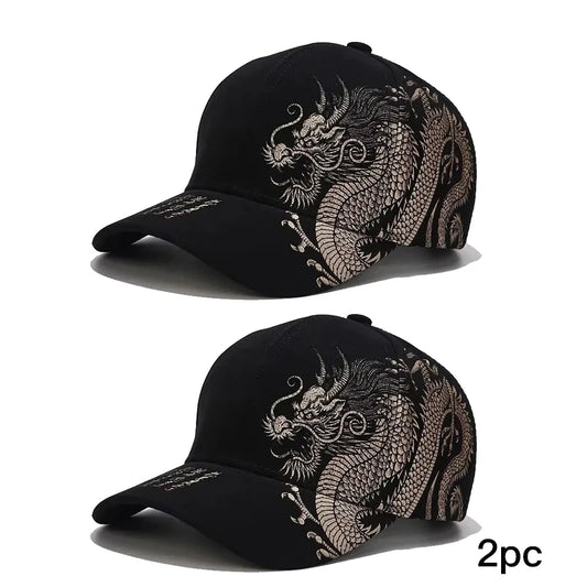 Dragon Pattern Baseball Cap Unisex – Hip Hop Skateboarding Trendy Hat
