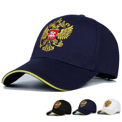 Russia Embroidery Baseball Cap Snapback Cotton Adjustable Hip Hop Golf Hat Unisex Casual Sports Cap