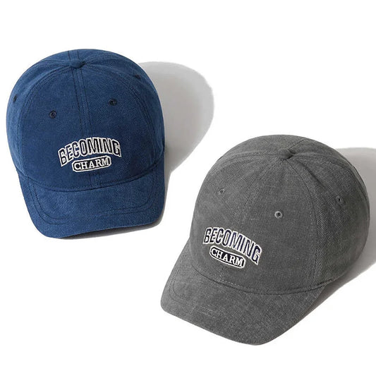 Vintage-Inspired Baseball Cap Adjustable Sun-Protective Street Style Short Brim  Hat