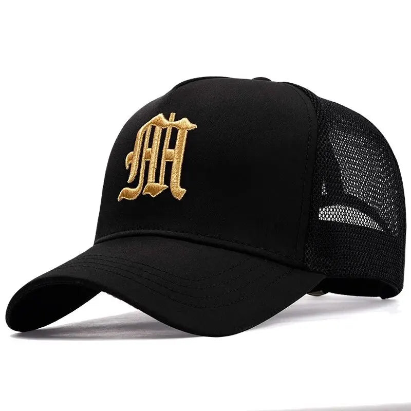 Men’s Summer High-Top Mesh Baseball Cap – Breathable Sunshade Hat